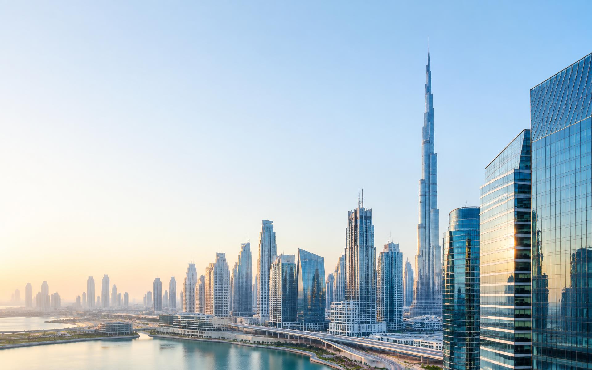 Dubai skyline and modern business district